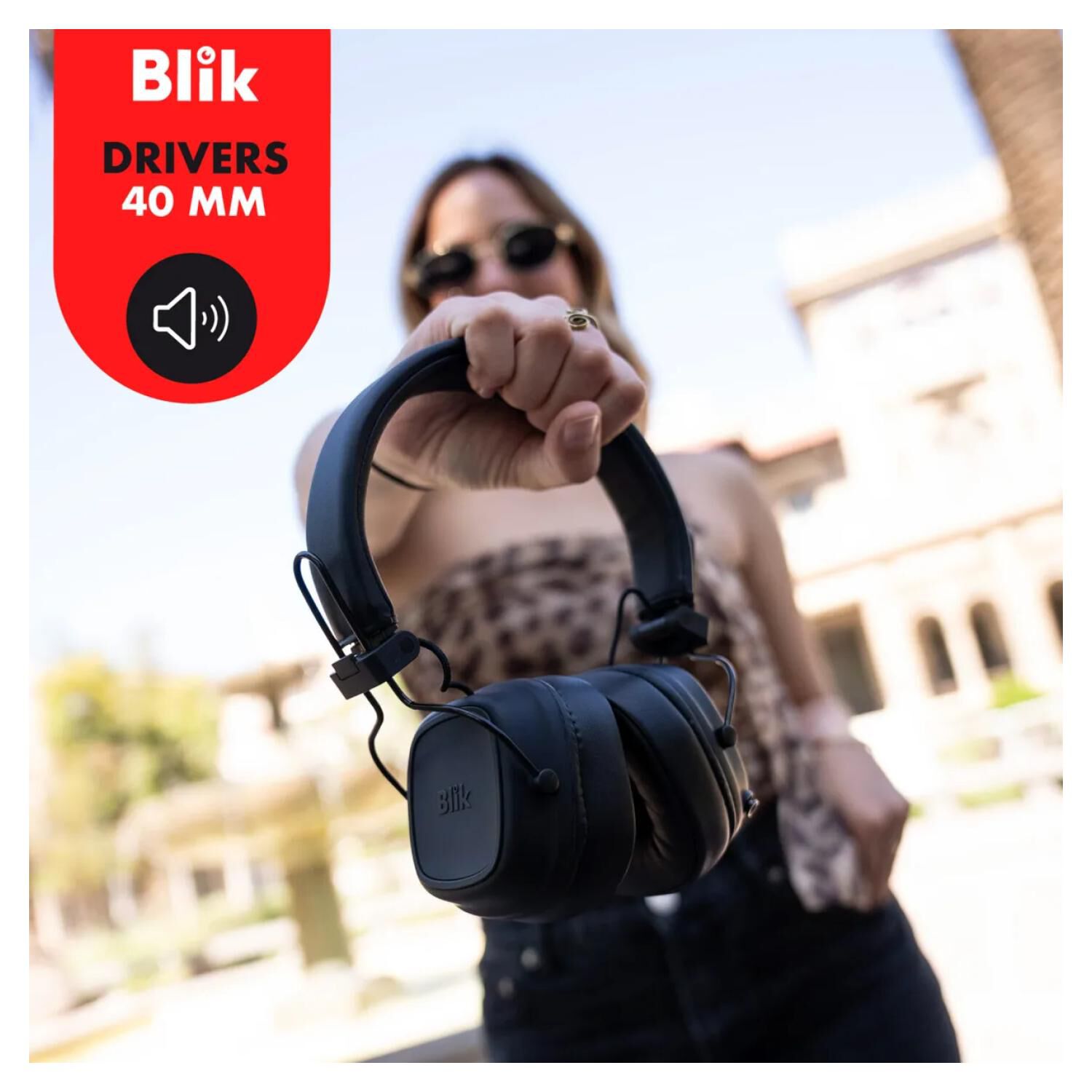 Audifonos Bluetooth Overear Acolchados Negro Feel250 Blik image number 2.0