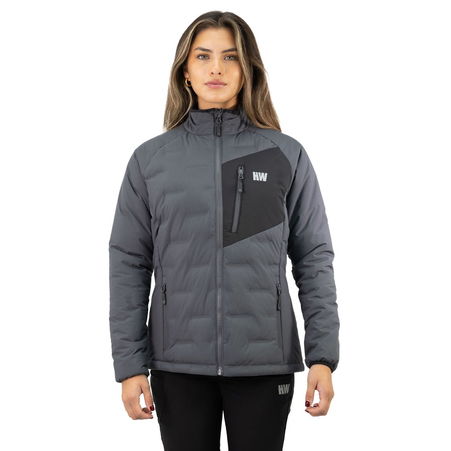 Parka Insulada Hw Explorer S/gorro Mujer Carbon Grey image number 1.0
