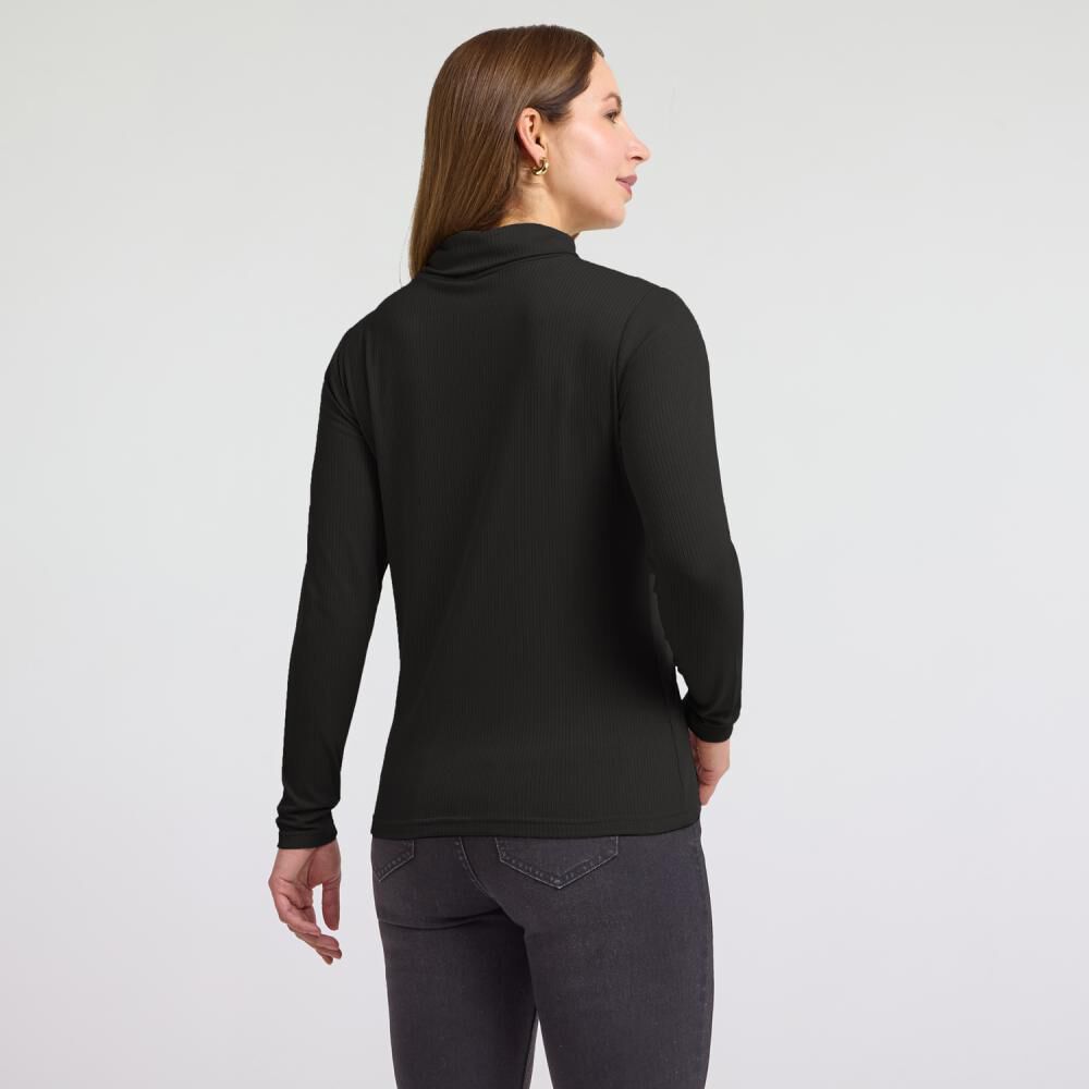 Polera Rib Manga Larga Cuello Beatle Mujer Geeps image number 1.0