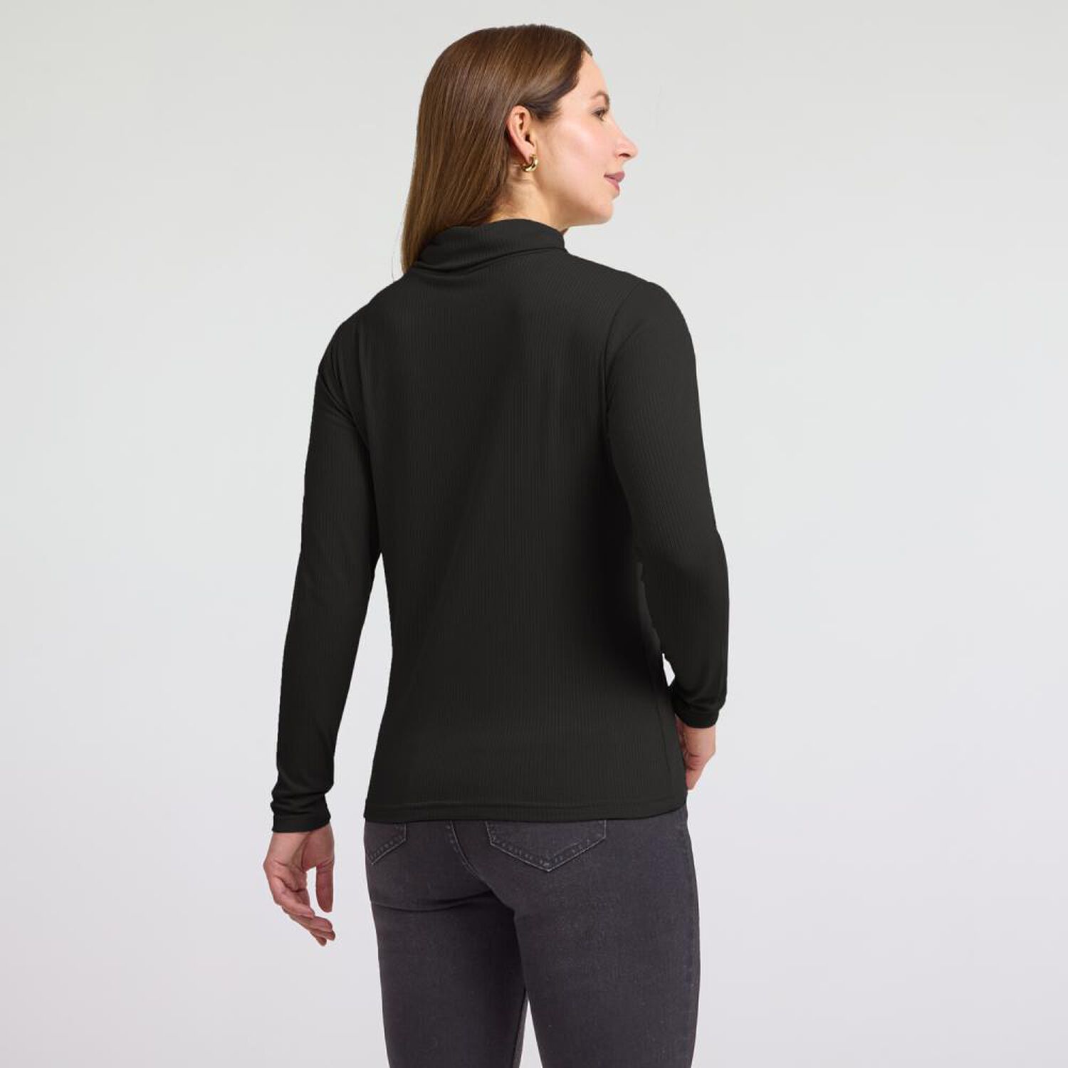 Polera Rib Manga Larga Cuello Beatle Mujer Geeps image number 1.0