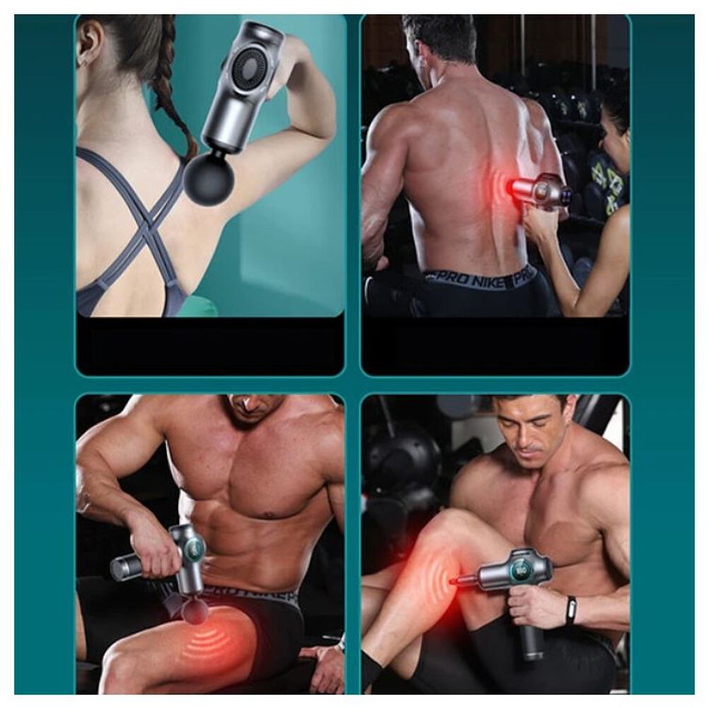 Pistola Masajeador Muscular Masaje El&eacute;ctrico Digital image number 4.0