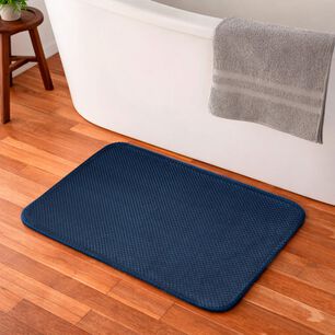 Alfombra De Ba&ntilde;o Nautica Home Popcorn 40x60cm Azul