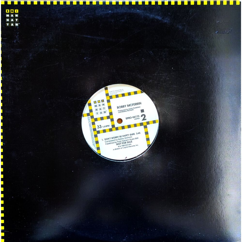 Bobby Mcferrin - Don't Worry Be Happy | 12" Maxi Single Usado image number 1.0