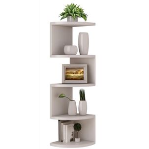 Repisa Esquinero Decorativa Minimalista 5niveles Pared Baño