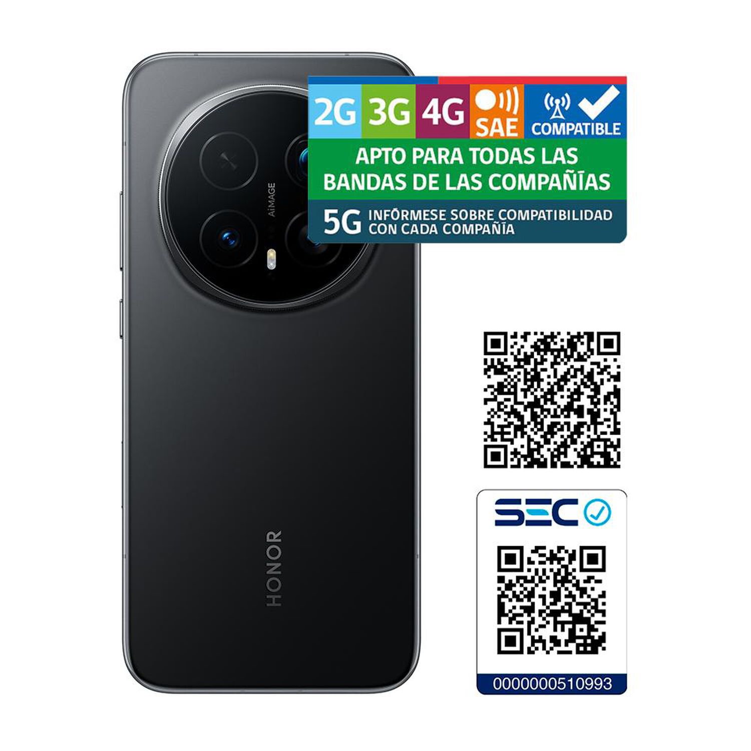 Smartphone Honor Magic 8 Pro / 5G / 512 GB / Negro / Liberado image number 12.0