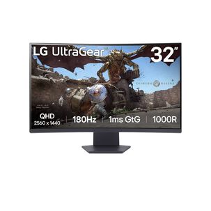 Monitor Gamer Lg Ultragear 32" Curvo Va Qhd Hdr10 180hz 1ms