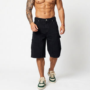 Short Bermuda Denim Brillos Relaxed Fit Hombre Diamond