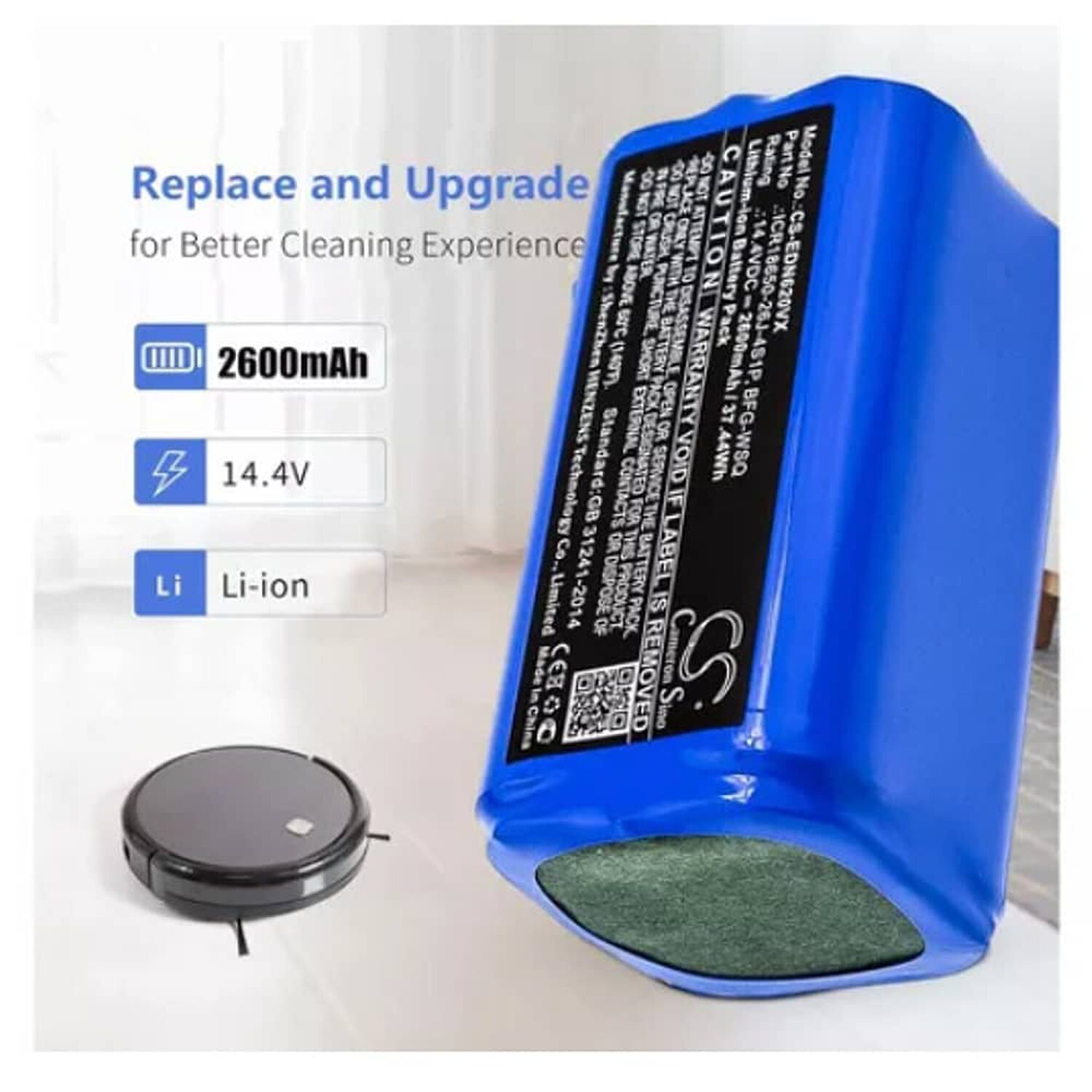 Bater&iacute;a Repuesto Para Eufy Robovac 11s 12 15c/s 30 30c35 image number 2.0