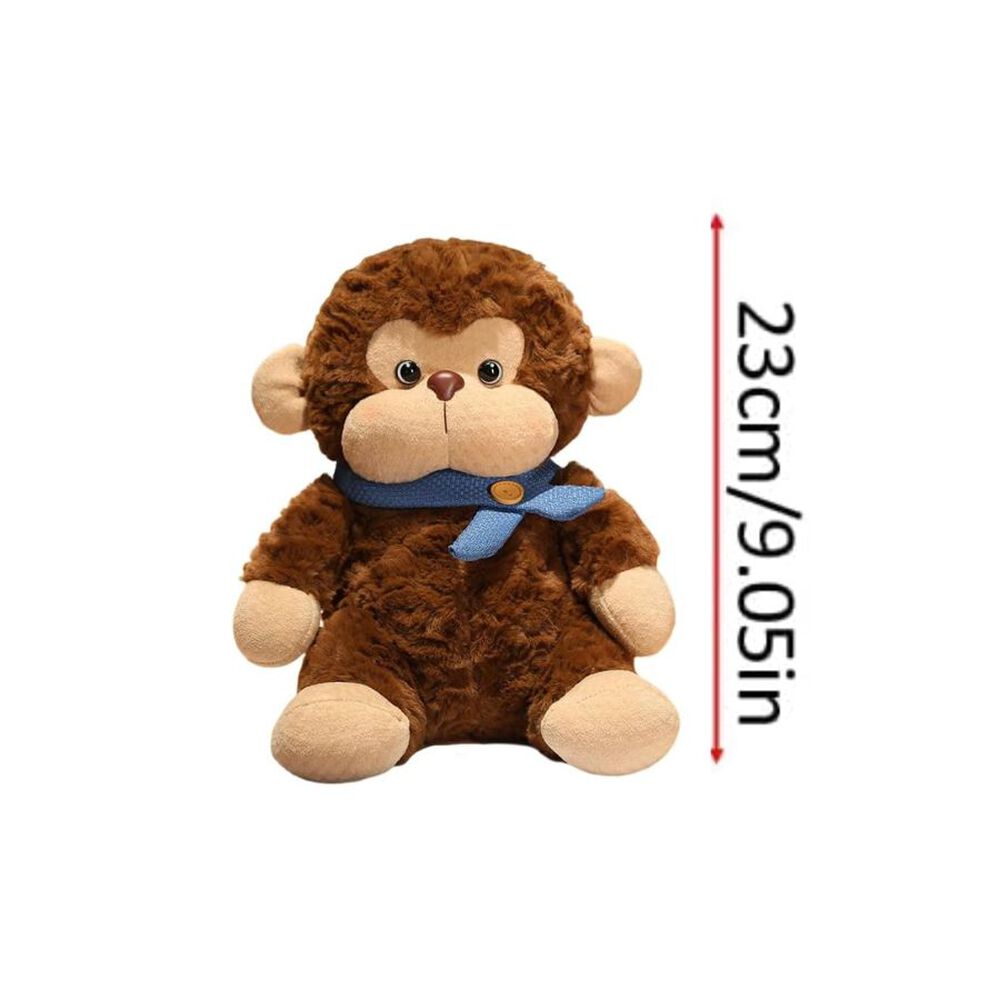 Peluche Mono Con Bufanda Azul 23cm image number 2.0