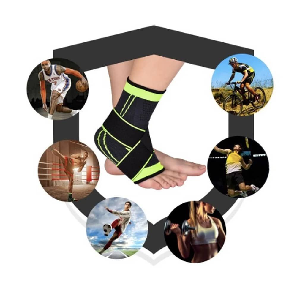 Tobillera Venda Elastica Ortopedica Compresi&oacute;n Dolor Tobillo image number 3.0