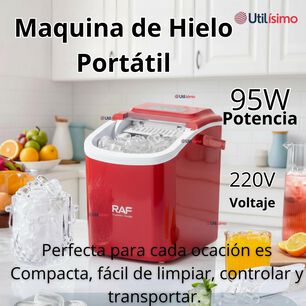 M&aacute;quina De Hielo Port&aacute;til Hogar Premium