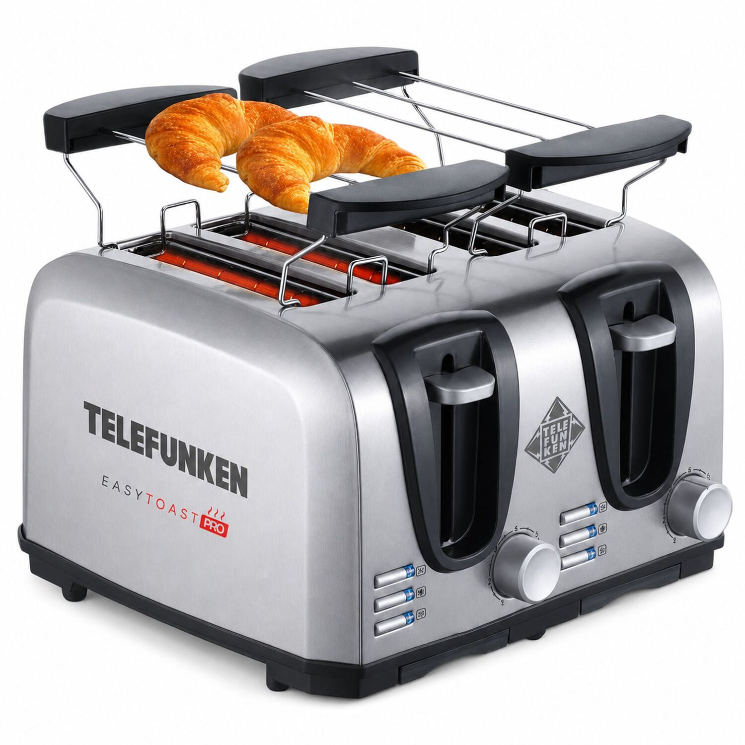 Tostador El&eacute;ctrico Doble (4en1) Easy Toast Pro Inox 1450w image number 3.0
