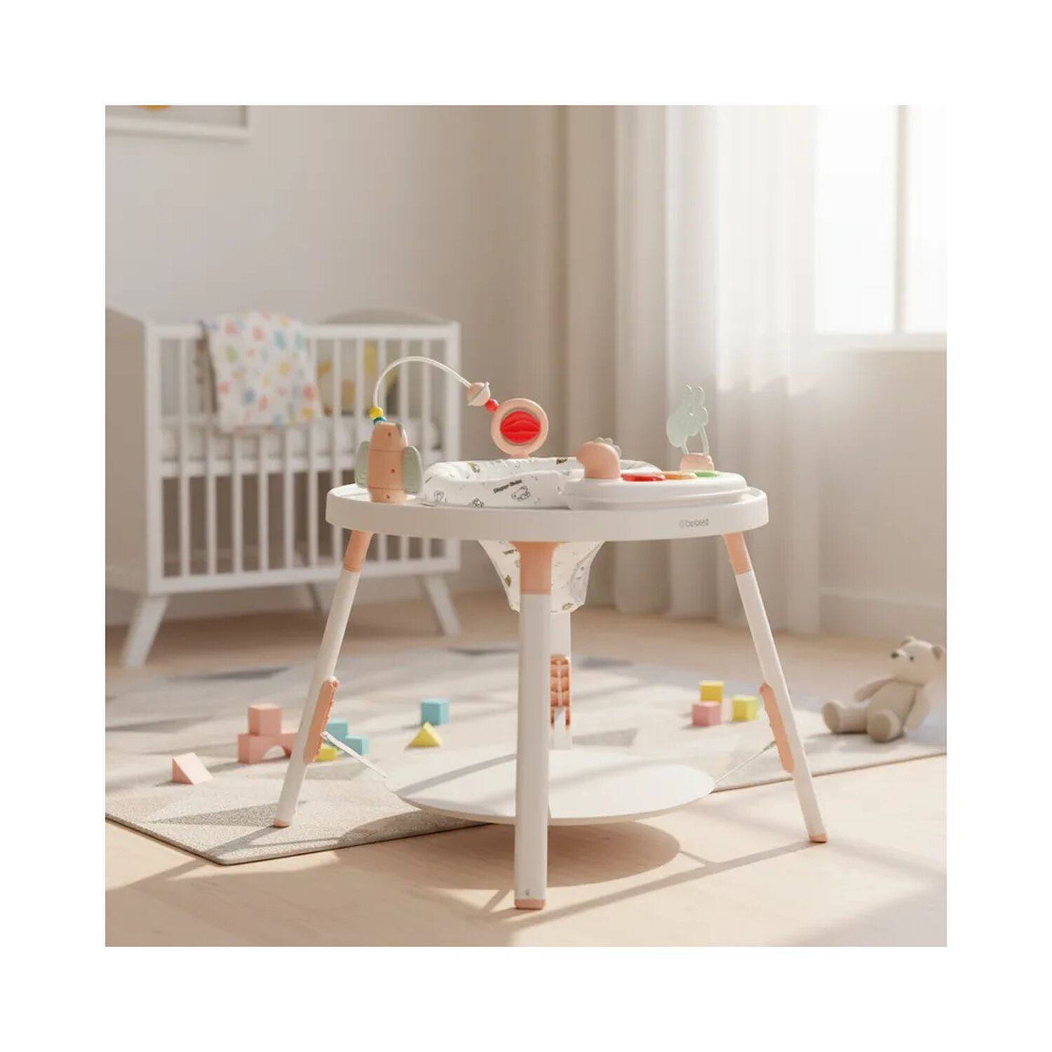 Centro De Actividad 2 En 1 Smart & Bounce Rosa Coral Bebesit image number 1.0