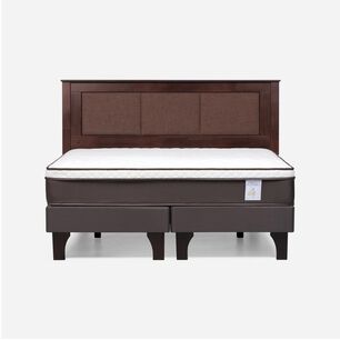 Cama Europea Rosen New Style 4 Plus / King / Base Dividida + Respaldo Rachel