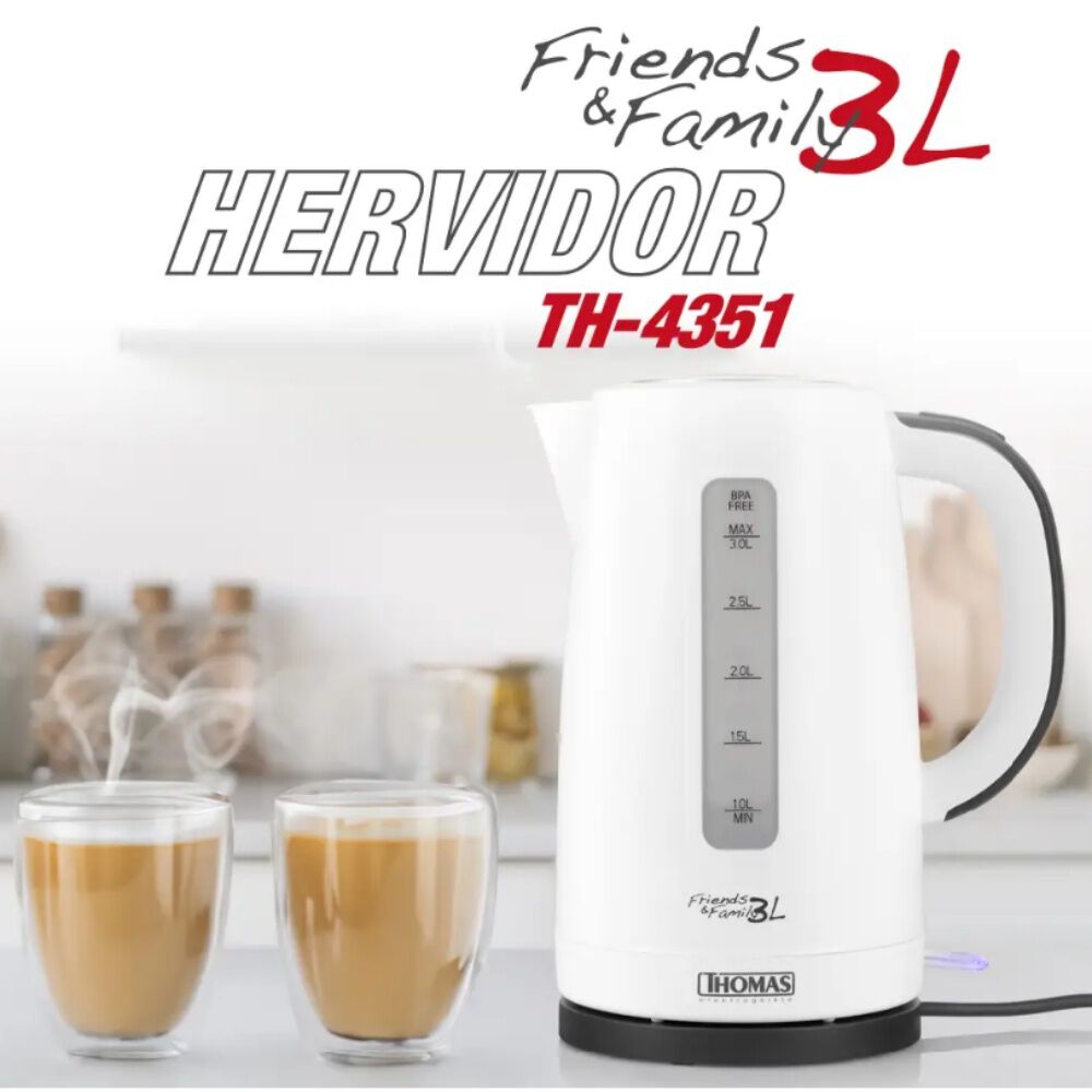 Hervidor El&eacute;ctrico Thomas Th-4351 3l 2200w Family & Friends image number 3.0