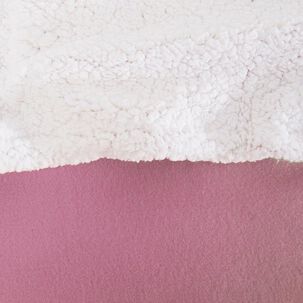 Frazada Polar-sherpa Lisa 2 Plazas Malva