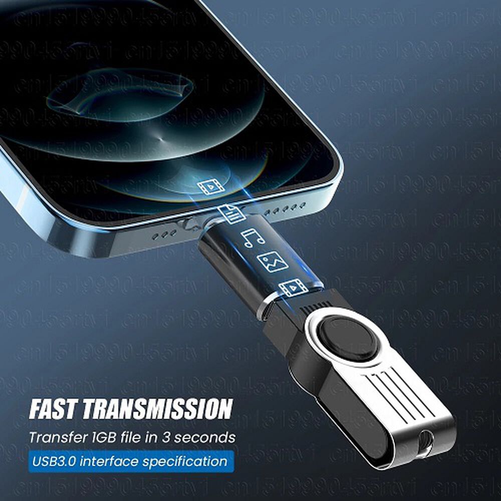 Adaptador Para Iphone Lightning A Usb 3.0 Otg De 8 Pines Macho A Usb Normal Conector Hembra image number 2.0