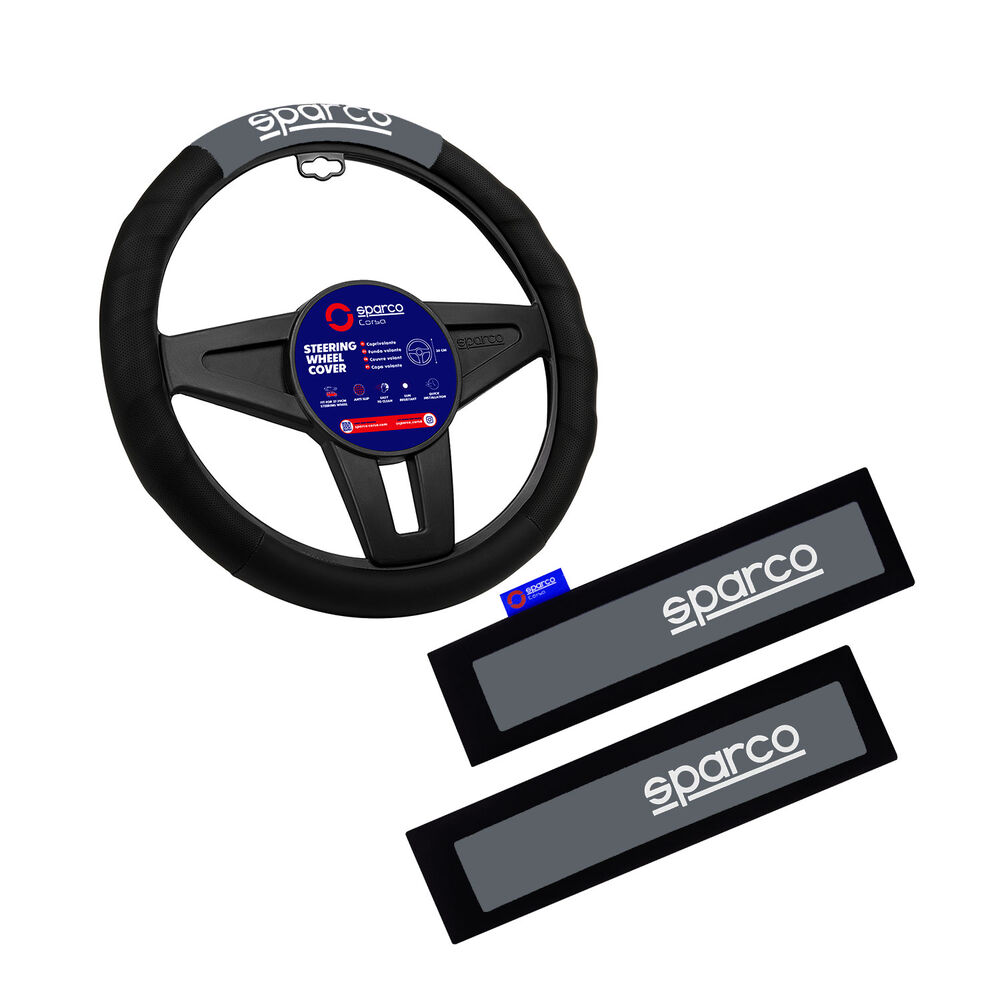 Cubre Volante + Cubre Cinturon Auto Sparco Universal Spc1111gr image number 1.0