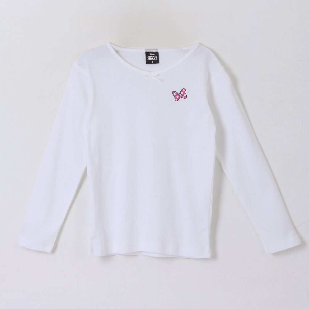 Bipack Camiseta Escolar Ni&ntilde;a Manga Larga Blanco Minnie image number 4.0