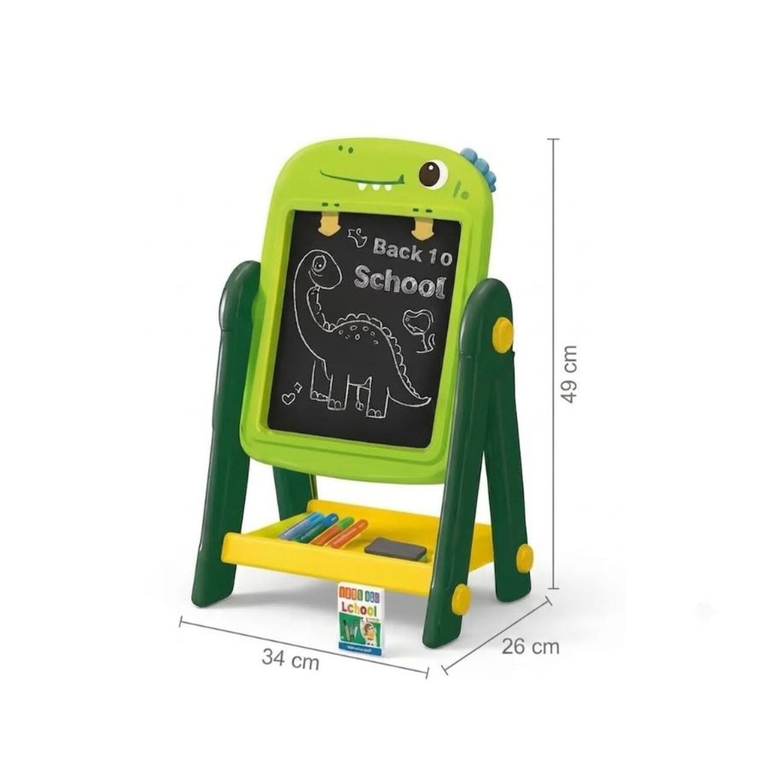 Pizarra Atril Infantil Doble Cara Did&aacute;ctica 24pcs image number 2.0