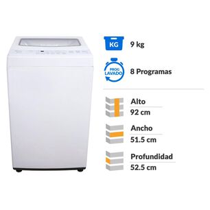 Lavadora Midea MLS-090BE04N / 9 Kg