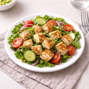 Set De 4 Plato De Policarbonato Blanco 21 Cm