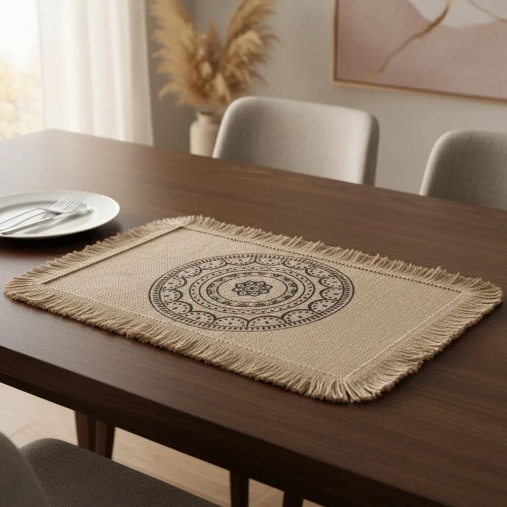 Set De 6 Individuales Yute - M&aacute;ndala image number 0.0