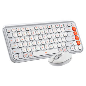 Kit Teclado Y Mouse Inalámbricos Logitech Pop Icon Blanco