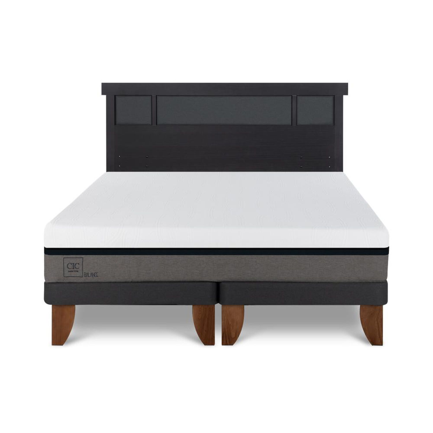 Cama Europea Cic Balance / King / Base Dividida + Respaldo image number 0.0