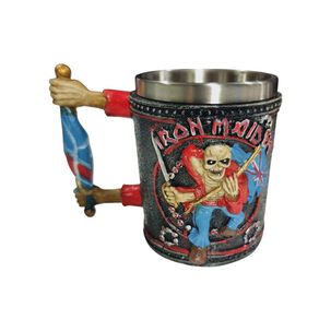 Tazón Taza 3d Resina Rock Iron Maiden, Eddie The Trooper