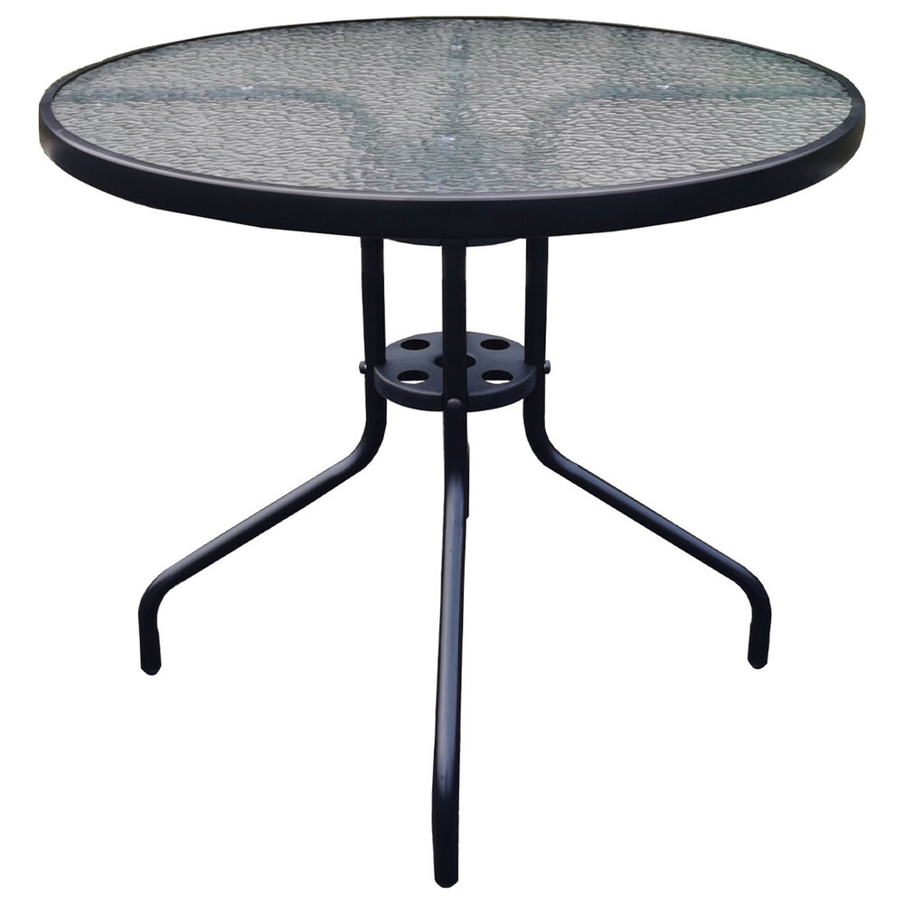 Set Terraza Maceio 4 Sillas + Mesa Vidrio 80x70 Cm Negro image number 2.0