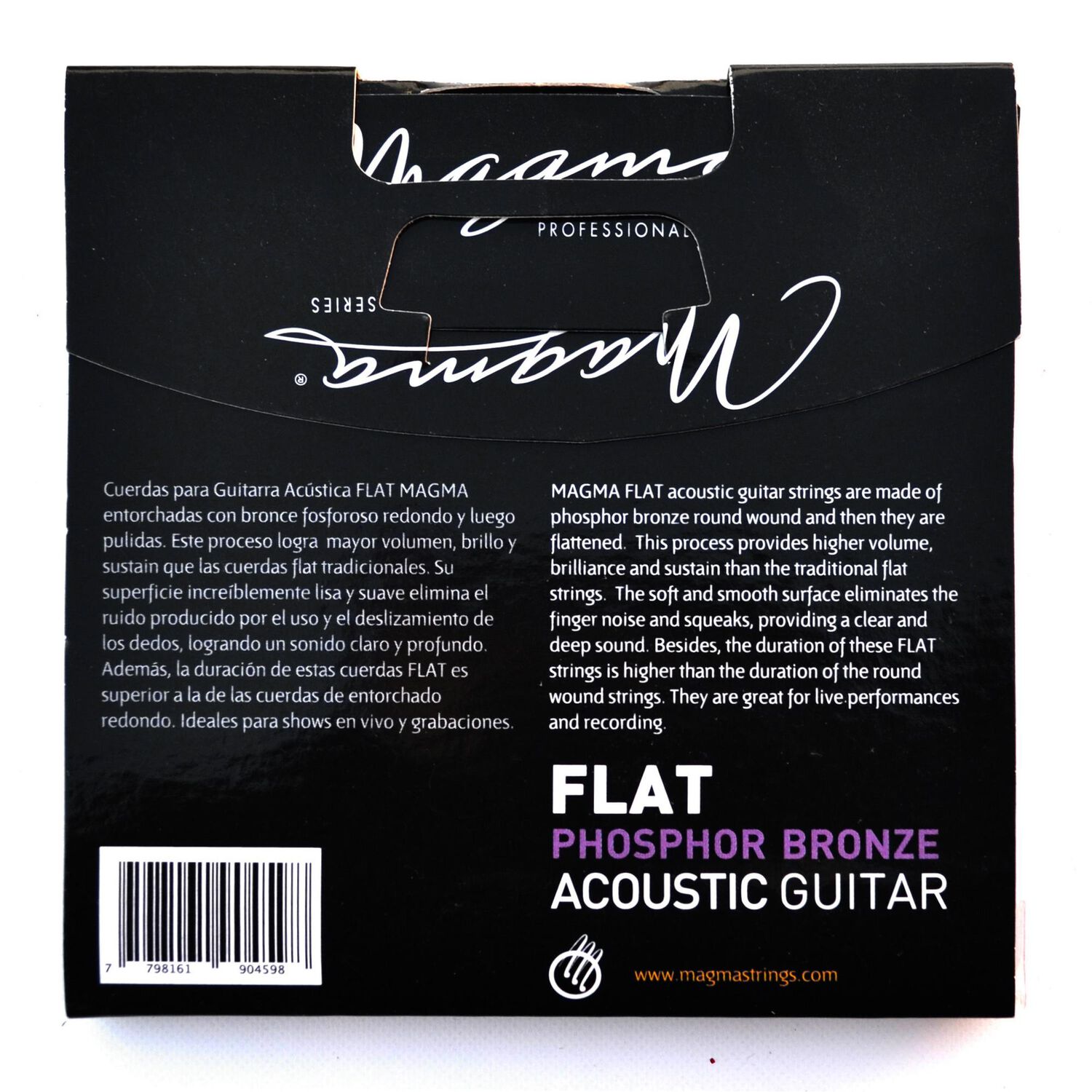 Set Cuerdas Guitarra Acustica Flat Ga120pbf Magma image number 1.0