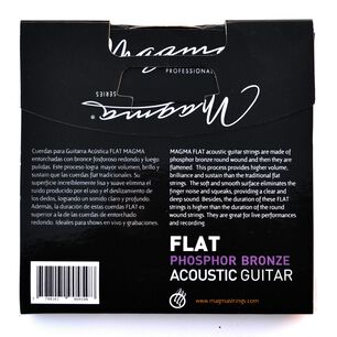 Set Cuerdas Guitarra Acustica Flat Ga120pbf Magma