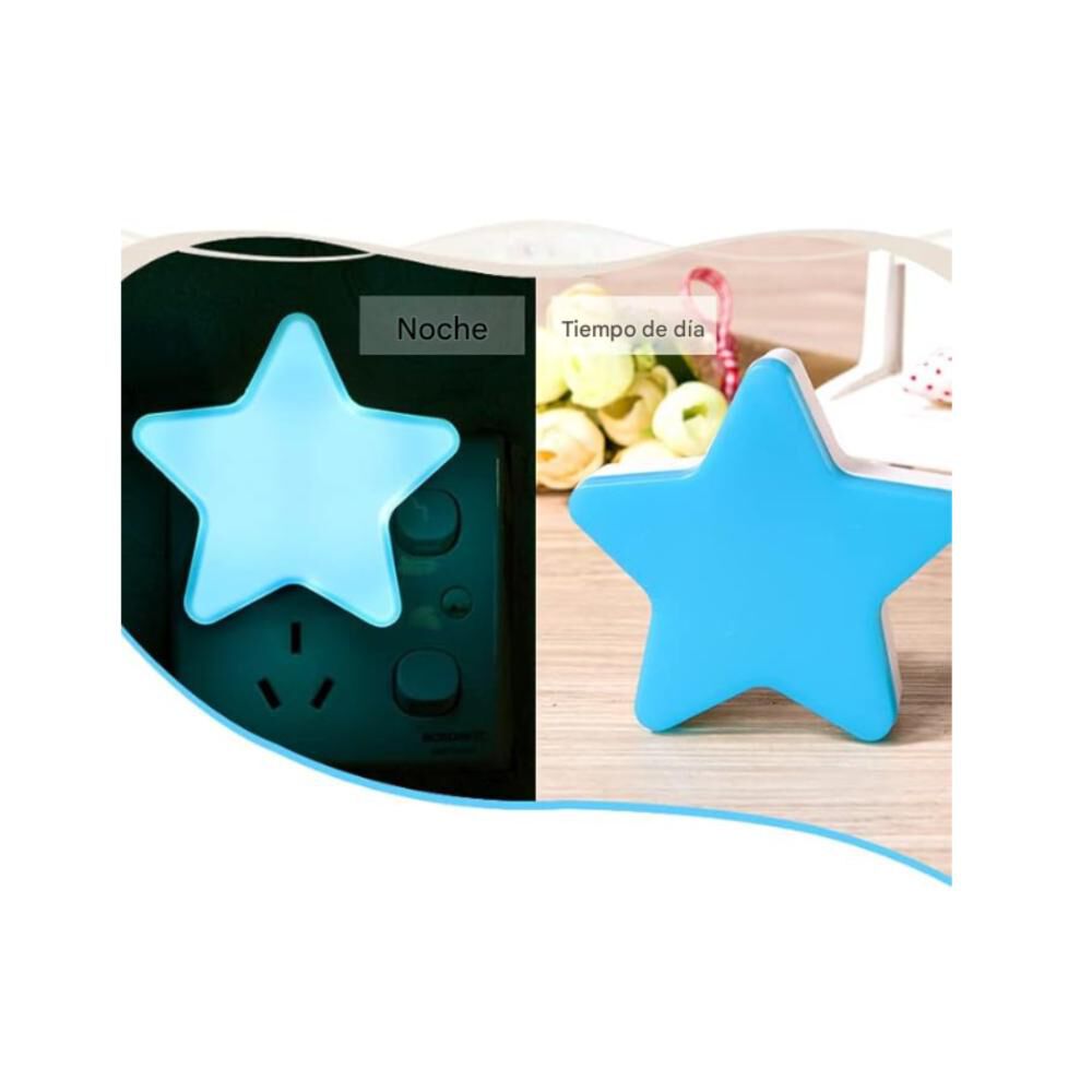 Lampara De Noche Espanta Cuco Luz Led Forma Estrella Niños image number 8.0