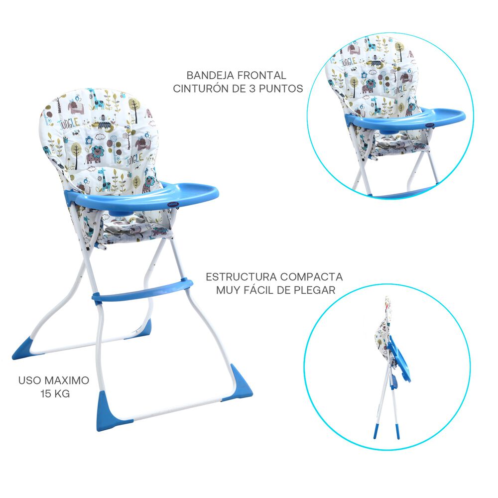 Silla De Comer Arti Azul image number 4.0