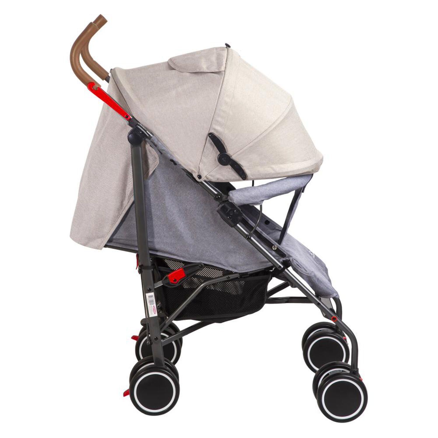 Coche Paragua Bebesit Clap Melange Beige image number 1.0