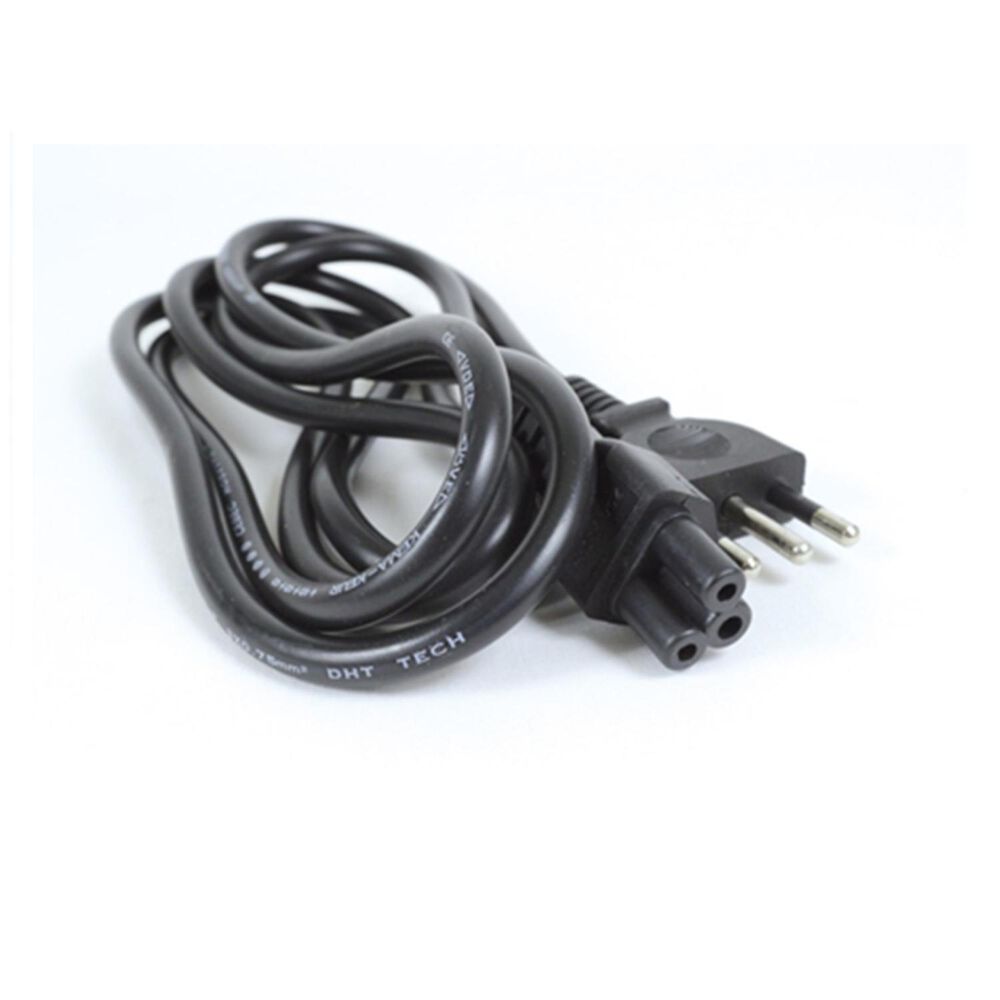 Cable De Poder Tipo Trebol 1.8 Mts Negro image number 2.0