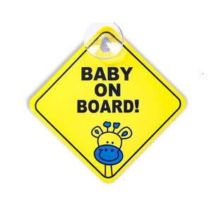 Pegatina Autoadhesiva Se&ntilde;al De Bebe Abordo Para Coches Autos
