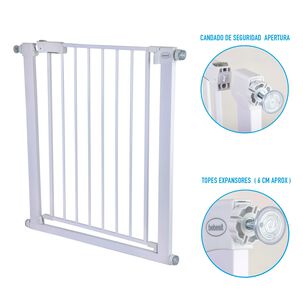 Reja Seguridad Puerta Y Escalera Mascotas Perro Beb&eacute; Bebesit