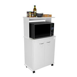 Mueble Microondas 2 Puertas Fm-010b Blanco