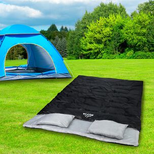 Saco De Dormir 2 Personas 300 Grs Negro