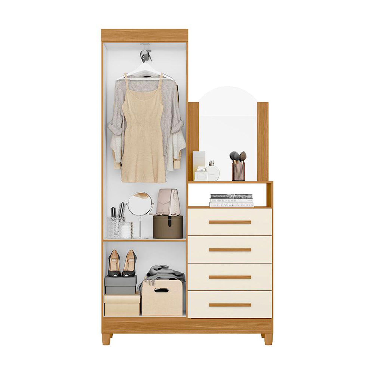 C&oacute;moda Vekka Home Comoda Capri / 2 Puertas / 4 Cajones image number 2.0