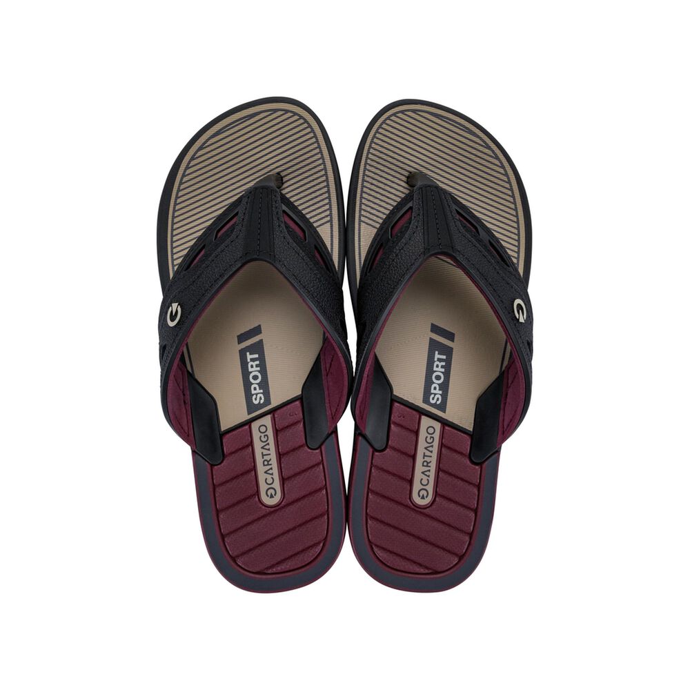 Sandalia Hombre Negro/bordo Dallas Cartago image number 0.0