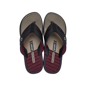 Sandalia Hombre Negro/bordo Dallas Cartago