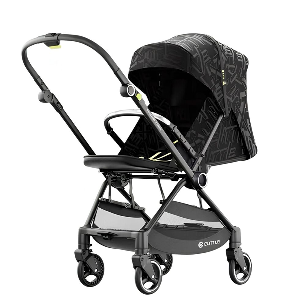 Coche De Paseo Reversible Nueva Tecnolog&iacute;a Elittle E7 Negro image number 0.0