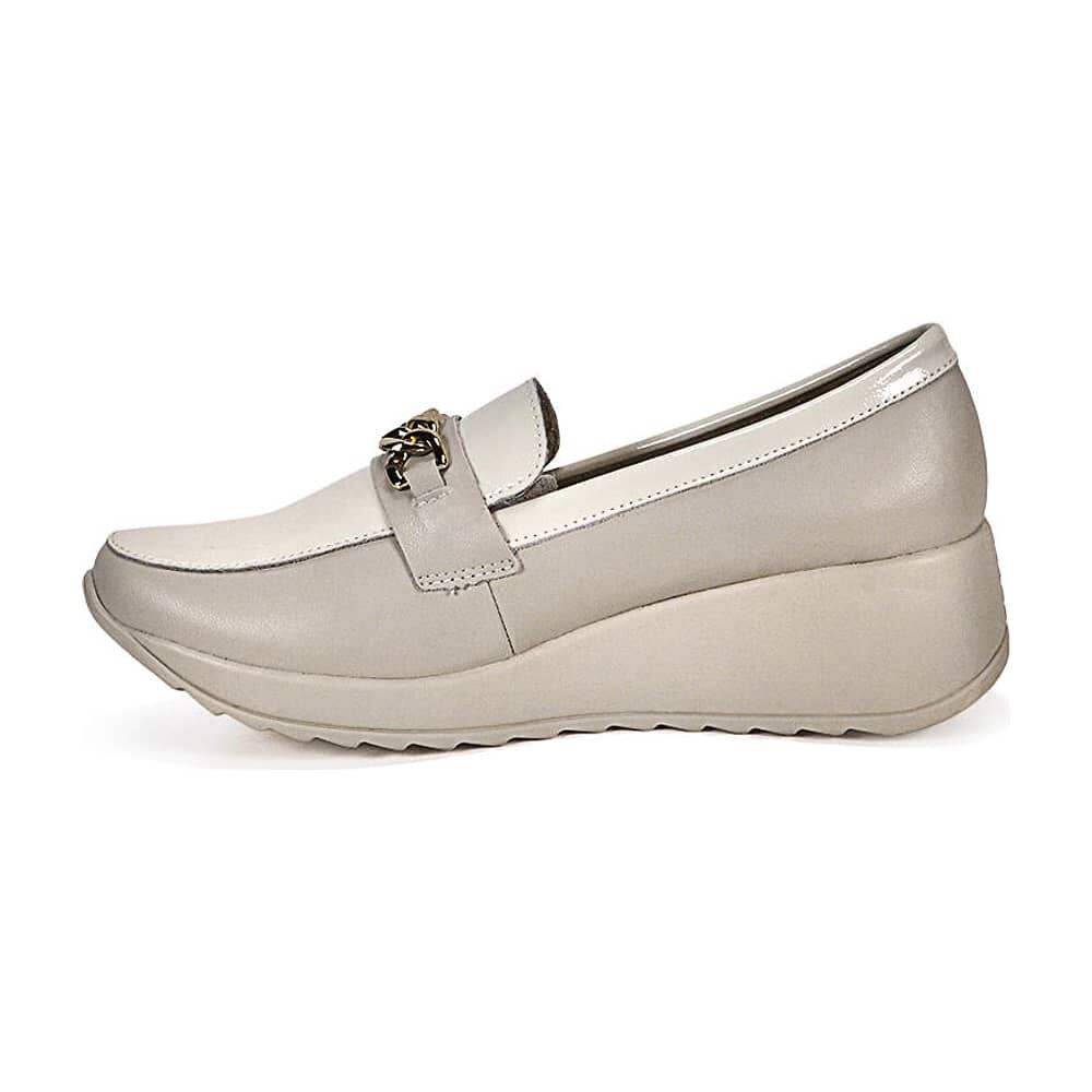 Mocas&iacute;n Cuero Venisia Beige image number 4.0