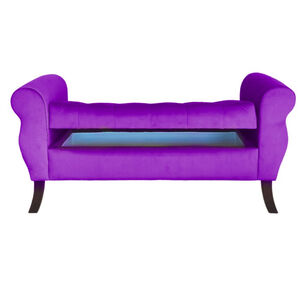 Banqueta Baul Diva Color Morado