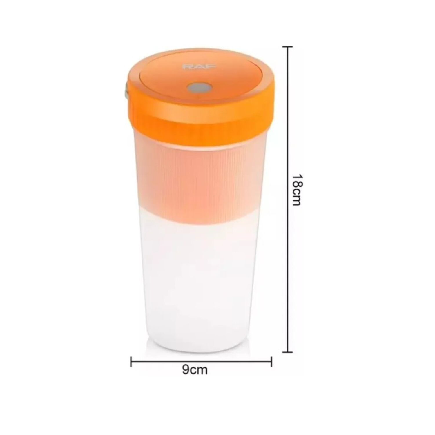 Vaso Batidor Mezclador Port&aacute;til 300ml Para Jugos Y Batidos Naranja image number 4.0