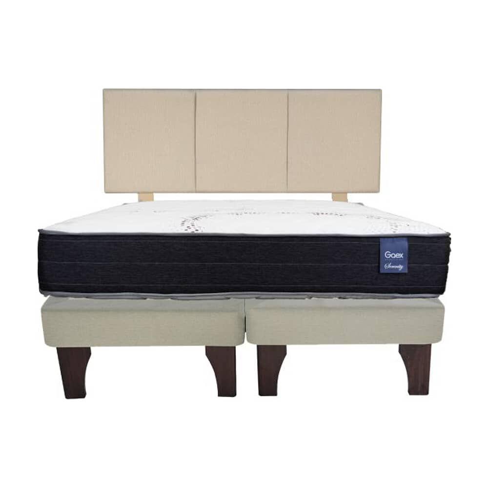 Cama Europea 2 Plazas 190 Respaldo Everest image number 3.0