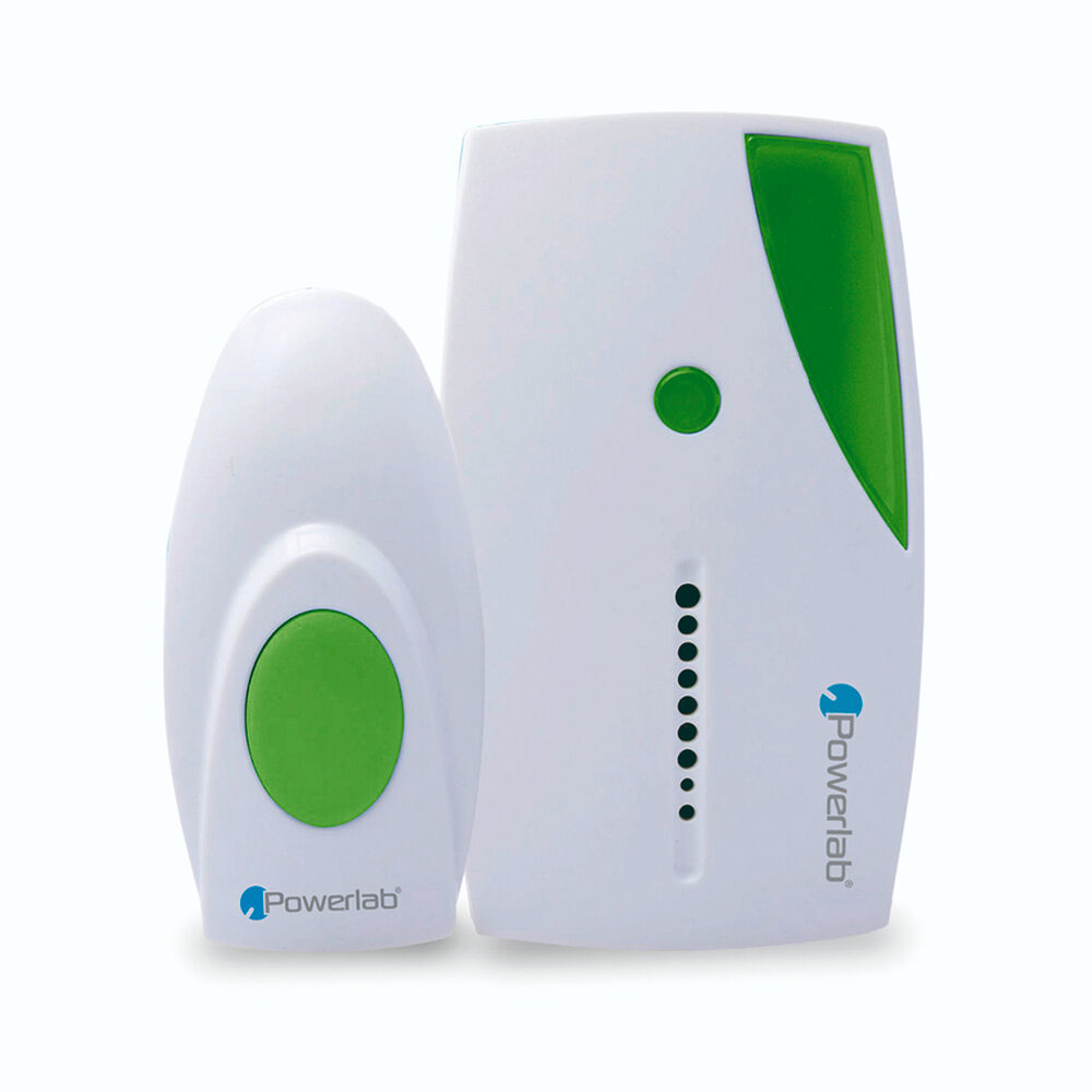 Timbre Inalambrico Powerlab Dual Door Bell Pack Color Blanco image number 0.0